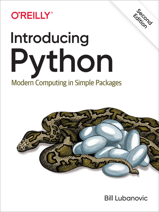 Title details for Introducing Python by Bill Lubanovic - Available